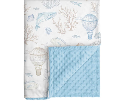 Couverture pour bébé Minky pour garçon personnalisé