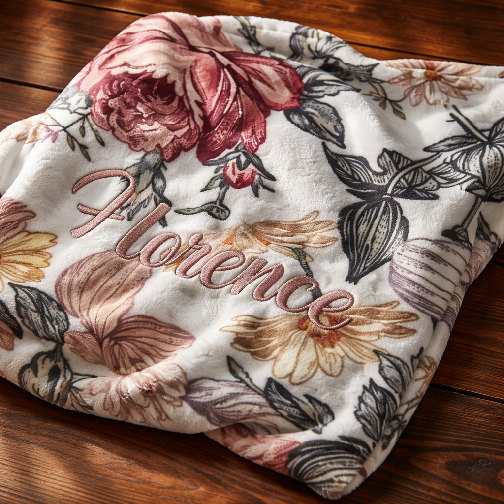 Couverture pour bébé Minky pour fille personnalisé