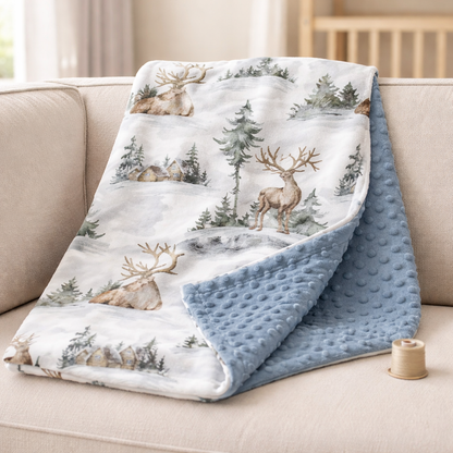 Couverture pour bébé Minky pour garçon personnalisé