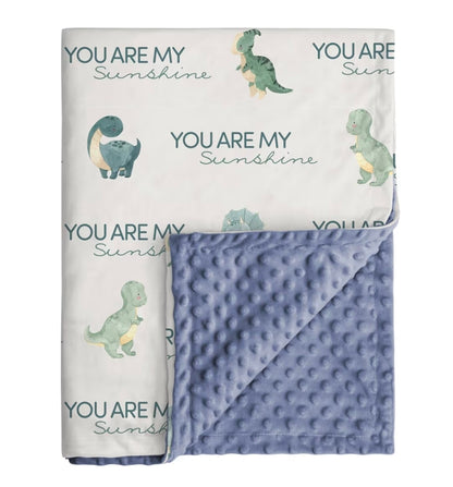 Couverture pour bébé Minky pour garçon personnalisé